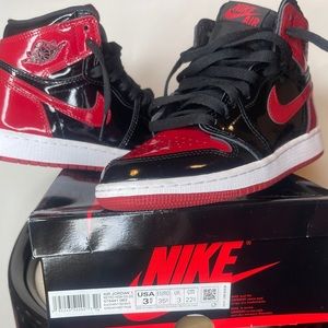Air jordan 1 high OG “patent bred” GS